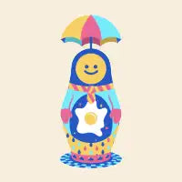 The Cosmic Fried Egg - design