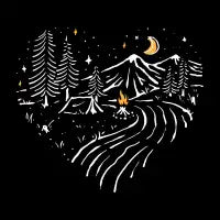 Camping in Love - design