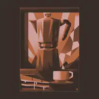 Coffee Time Dawn Geometric - design