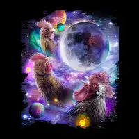 3 Three Chicken Moon - design