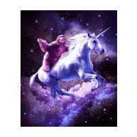 Space Sloth Riding On Unicorn - design