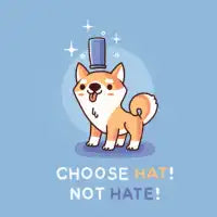 Choose hat not hate - design