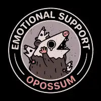Emotional Support Opossum - design