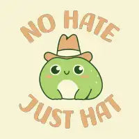 No Hate, Just Hat - design