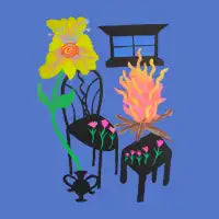 Flower by a Window - design