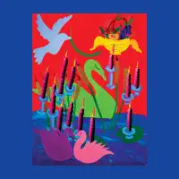 Swans and Candles - design