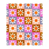 Pink Daisy Patchwork - design