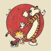 Vintage Boy & Tiger Dance - design