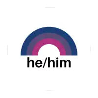 He/Him Pronouns Bisexual Pride - design