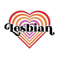 Lesbian Retro Pride Heart - design