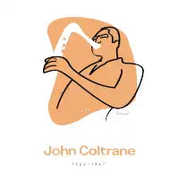 John Coltrane Jazz Art – Spiritual Saxophone Portrait on T-Shirts & Prints - design