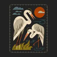 Blue Heron Pair - design