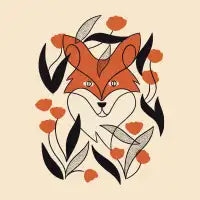 Floral Fox - design