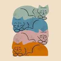 Four Cat Pile - design