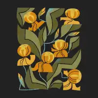 Gold Garden Iris - design
