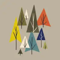 Multicolor Pines - design