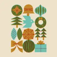 Retro Holiday Grid - design