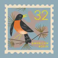 Robin Postage Stamp - design