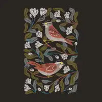 Sparrows and Apple Blossoms - design
