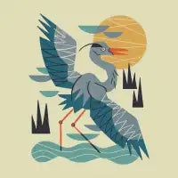 Stretching Heron - design