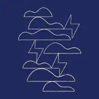 Thunderclouds and Lightning No. 2 - design