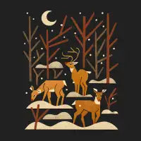 Wild Wood Deer - design