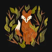 Shy Woodland Fox - design