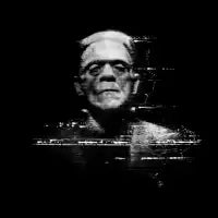 Horrorglitch: FRANKENSTEIN (noir) - design