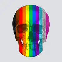 Pop Skullture: Progress Flag - design