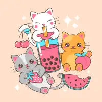 Boba Kittens - design
