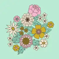 Retro Floral Blooms - design