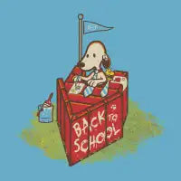 Back To School Beagle Dog Bird Cute - design