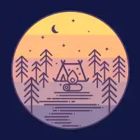 Camping under the stars - design