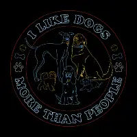 I like dogs more than people - design