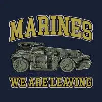 Marines We Are Leaving - design