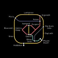 Middle Earth Underground Map - design