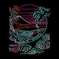 Retro Waves - design