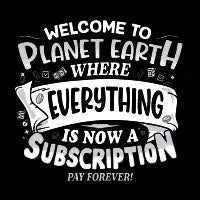 Subscription Overlords - funny typography - design