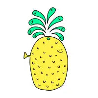 The Whaleapple - Pineapple Plus Whale - design