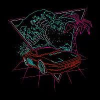 Wave in the 80s - design