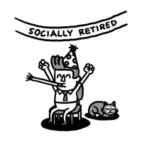 Socially retired - design