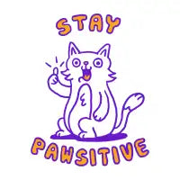 Stay pawsitive T-Shirt - design