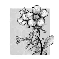 Desert rose halftone T-Shirt - design