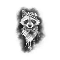 Rocco Raccoon T-Shirt - design
