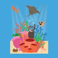 Diver Underwater - design