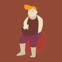 Obese Man - design