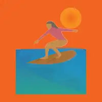 Surfer Against Light - design