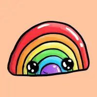 Happy Little Rainbow | Peachy - design