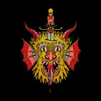 Devil Dagger Tattoo Design - design