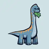 Hungry Brachiosaurus - design